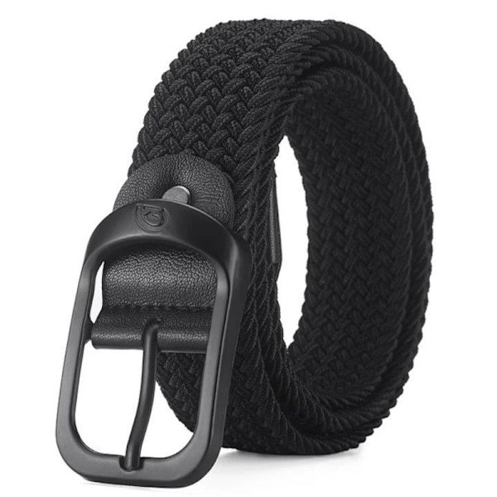 OEM - INF Curea Elastica Impletita pentru Barbati - Curea din Panza Reglabila de 110 cu Catarama 110