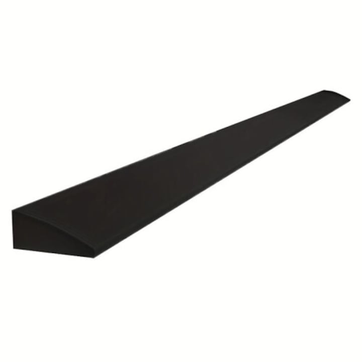 Banda rampa pentru roboti de aspirare profil din silicon pentru urcare pe praguri antiderapant ideal pentru usi de baie Negru