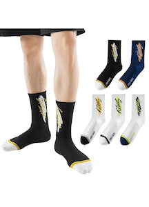 OEM - Men's Socks, Set of 5 Pairs, Multicolor, Size 36-44, Cotton, High Elasticity