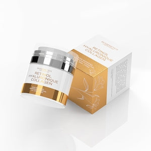 Crema Hidratanta pentru Fata Crema cu Retinol si Acid Hialuronic Tratament Antirid Crema Anti-imbatranire Hidratare Intensa Vitamina E Vitamina B3 Colagen Reduce Ridurile si Petele Pigmentare Toate Tipurile de Ten Piele Luminoasa 50ml Biogenet