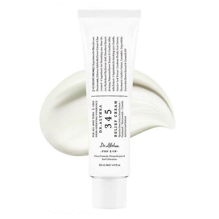 Crema hidratanta 345 Relief pentru ten sensibil predispus la acnee 50ml hidratare profunda anti-imbatranire
