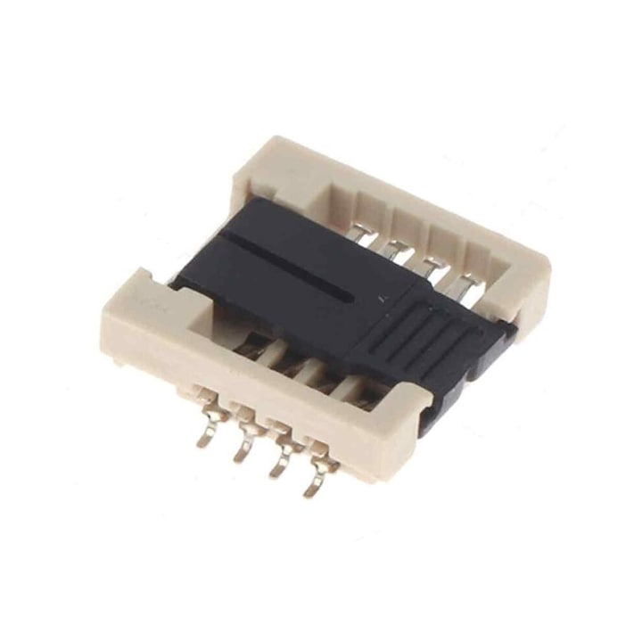 Adaptor test QFN8 DFN8 WSON8 MLF8 CJ-OB1-K0204-20260625-9657 soclu 6x8 pentru cipuri IC plastic+metal negru/bej