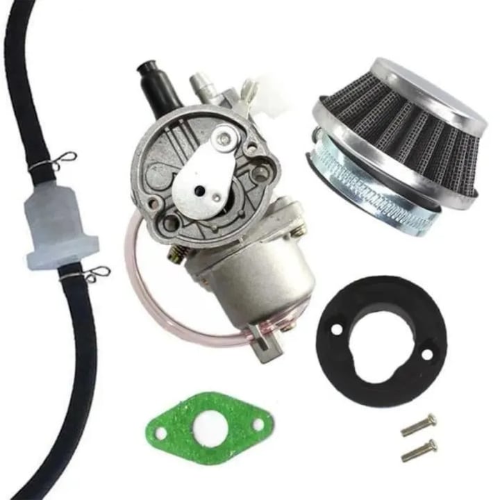 Carburator set pentru mini motociclete 47cc 49cc filtru aer furtun
