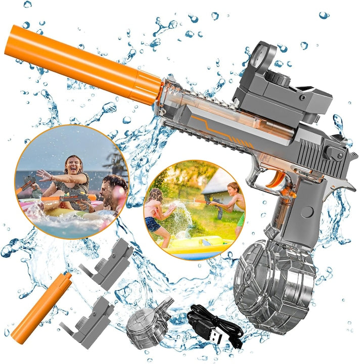 Pistol cu apă electric CHOOLY rezervor 425ml rază de acțiune 10m gri 41x31x11cm