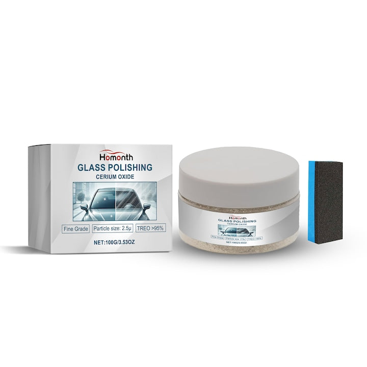 Polish pentru geamuri auto Homonth oxid de ceriu decontaminare reparare zgarieturi