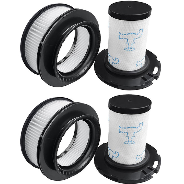 Set de 4 filtre pentru aspirator Rowenta X-Force Flex 11.60 12.60 14.60 15.60 Animale RH9878 RH9898 RH9958 RH99F1 2 filtre pre-motor + 2 filtre post-motor inlocuire ZR009007 ZR009008