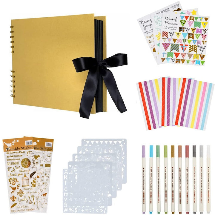 WALALLA Creative Photo Album Set, 80 Pages, Multicolor