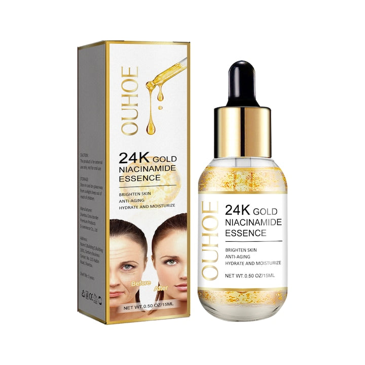Esenta faciala 24K OUHOE hidratare si fermitate 30ml