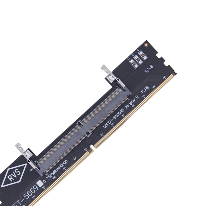 Laptop to desktop memory adapter DDR3 DDR4 DDR5 13.4x3.7cm black