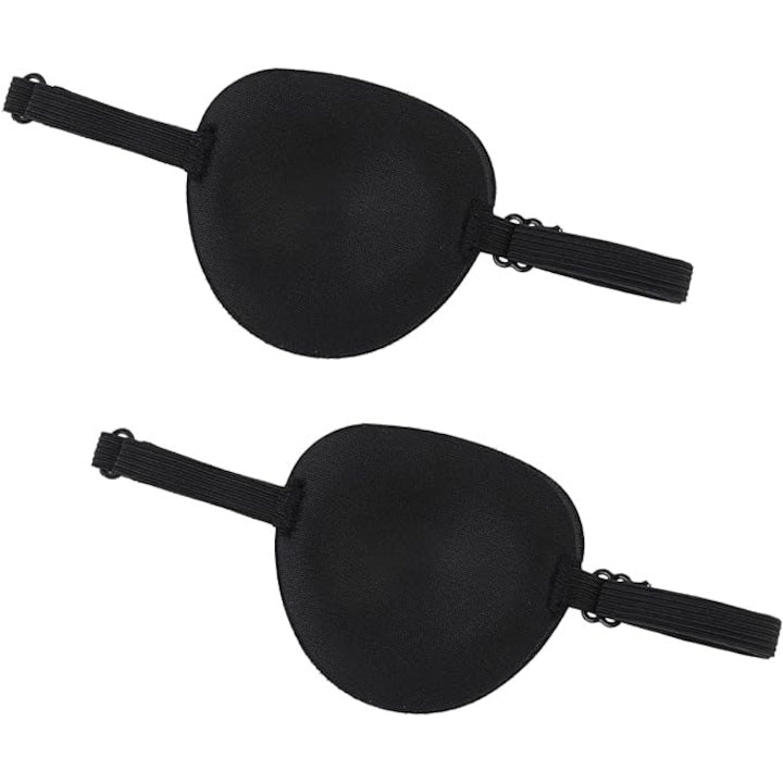 Set 2 petice pentru ochi Ajustabile Negru