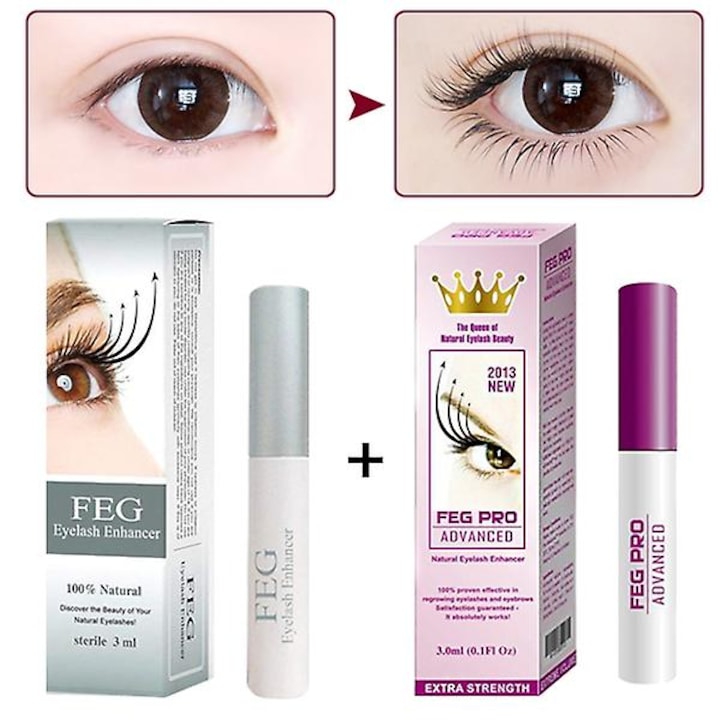 Ser pentru cresterea genelor FEG 3ML set 1x FEG PRO + 1x FEG