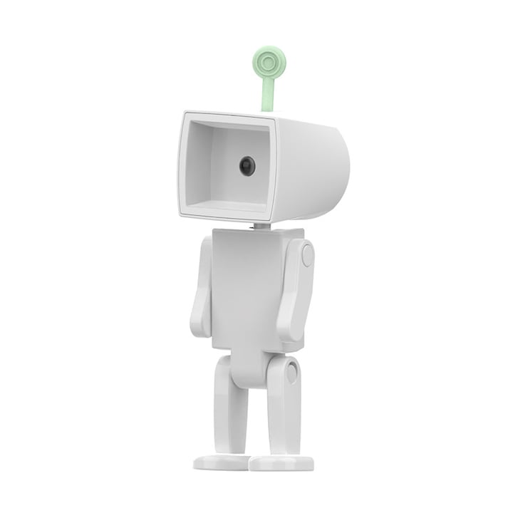 Lampa de Noapte Astronaut LED Magnetica Mini Robot cu Baterie Lampa de Citit si Decor pentru Birou Figurina Articulata Alb