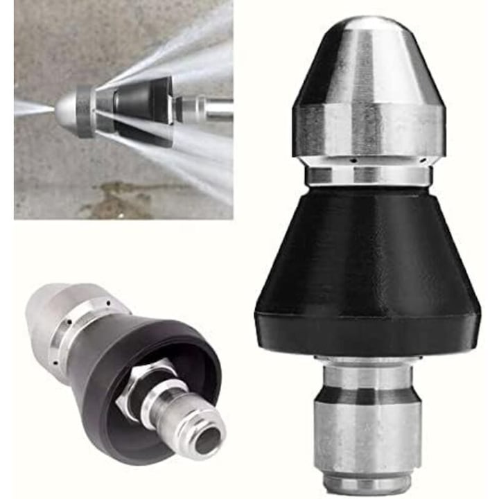Duza curatare canalizare inox 1/4" presiune inalta 5000 PSI