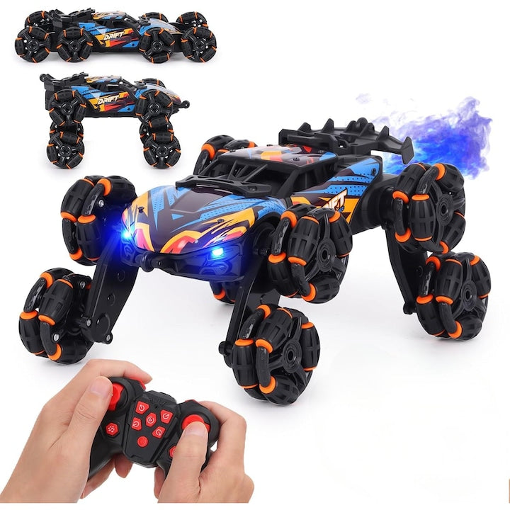 RC Car Walalla 360° Rotation ABS 6 Years+ 2 Batteries Orange/Blue