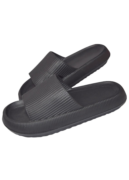 HIDARLING - Papuci unisex Cloud Slides talpa groasa design ergonomic Negru 43