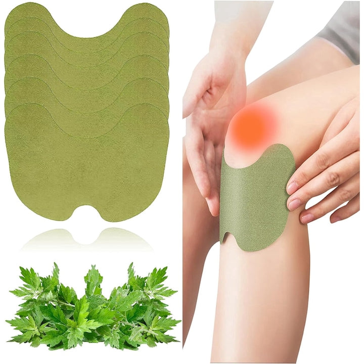 100 Pain Relief Patches Natural Wormwood Extract Ergonomic Design 13x10.2 cm
