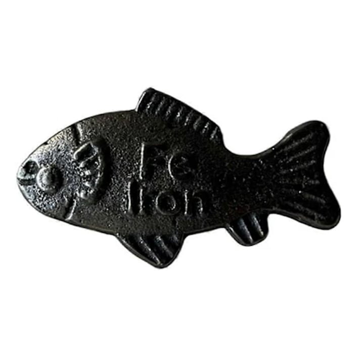 Bloc de gatit din fonta forma peste supliment natural de fier 100% fonta neacoperita negru 6x6x3 cm 1 buc.