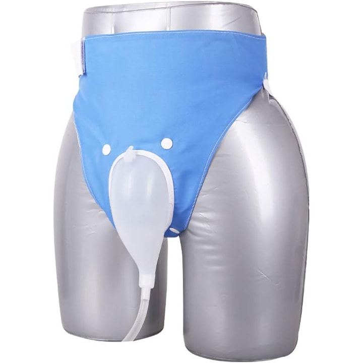 Nybgyy Urine Collector Set, Silicone, with Breathable Pants, 2 Urine Bags (1000ml and 2000ml), 100cm Drainage Tube