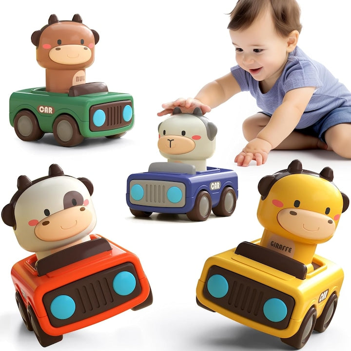 Sensory toys for 1-3 year olds - push car