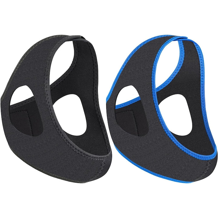 Set de 2masti antisforait Nybgyy ajustabile pentru adulti material respirabil negru/albastru