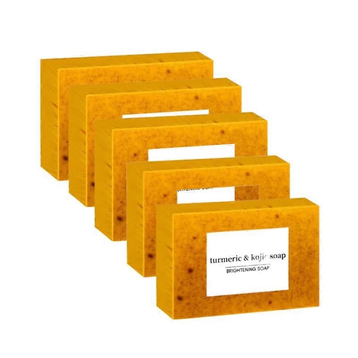 Sapunuri cu Turmeric si Acid Kojic set de 5 bucati pentru iluminarea pielii 100g