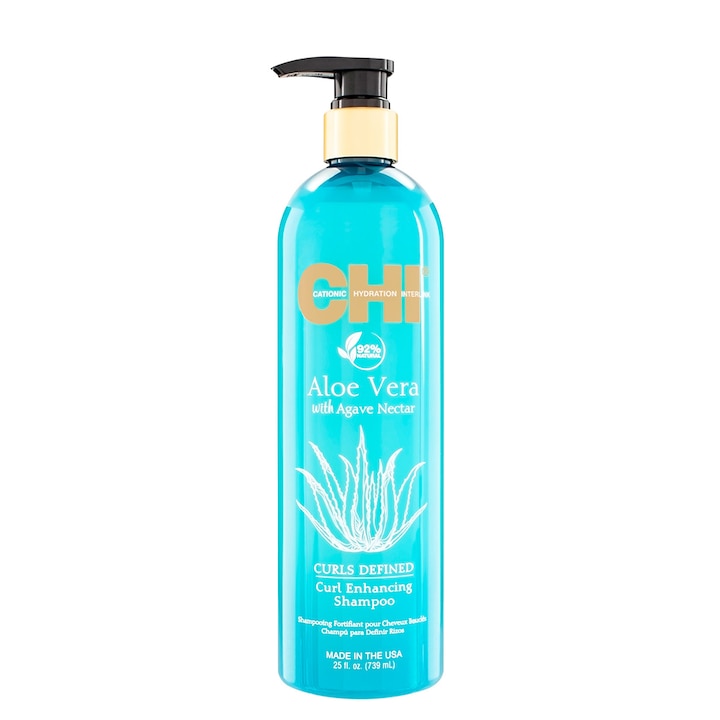 Sampon pentru par cret CHI Aloe Vera Curl Enhancing Shampoo 739 ml
