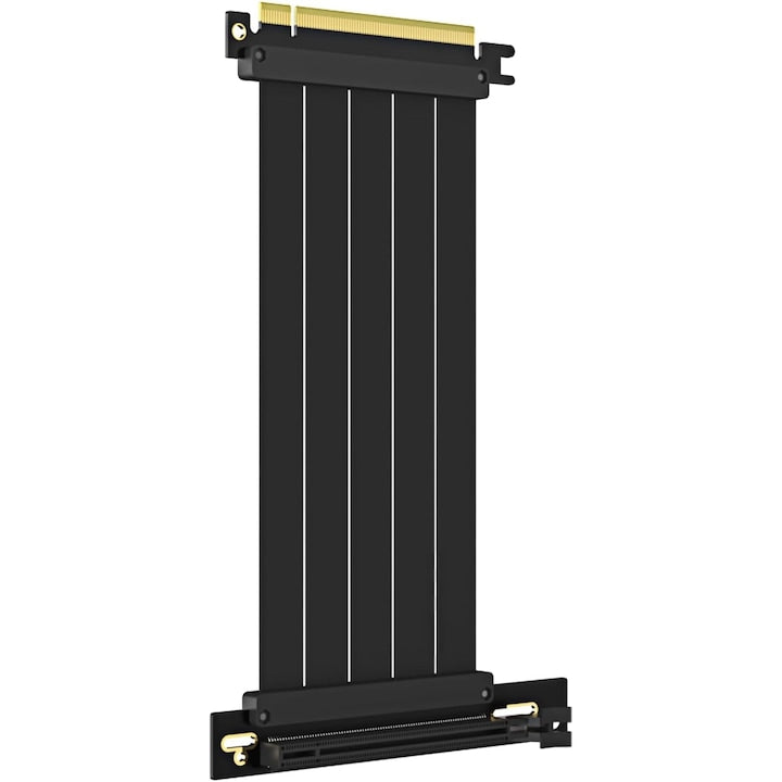 Cablu Riser PCIe 4.0 X16 PsAyl 200mm 32GB/s Negru