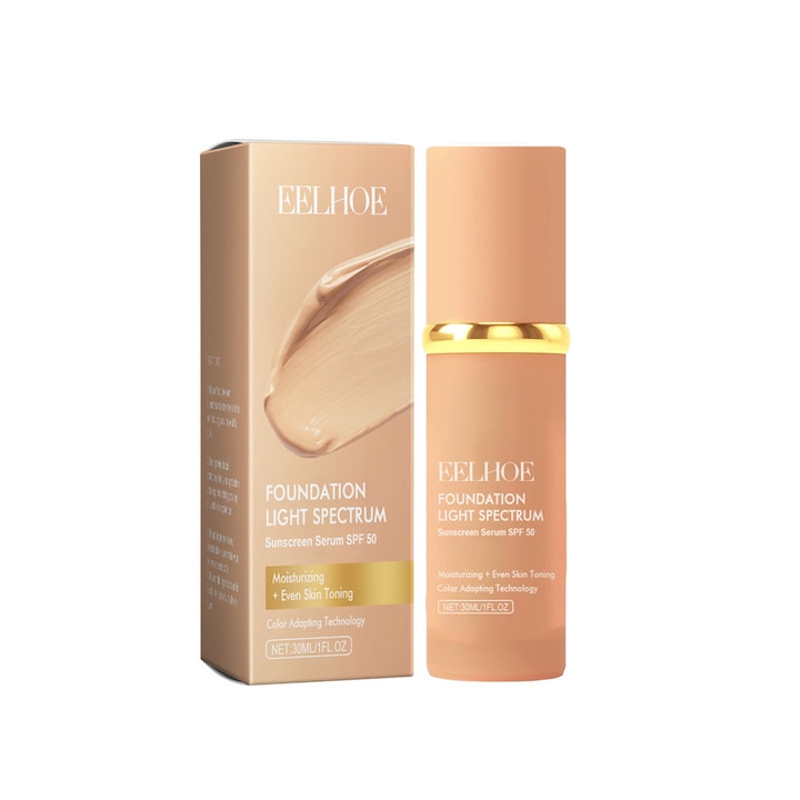 Fond de ten lichid EELHOE SPF 50 rezistent la apa acoperire mare 30ml