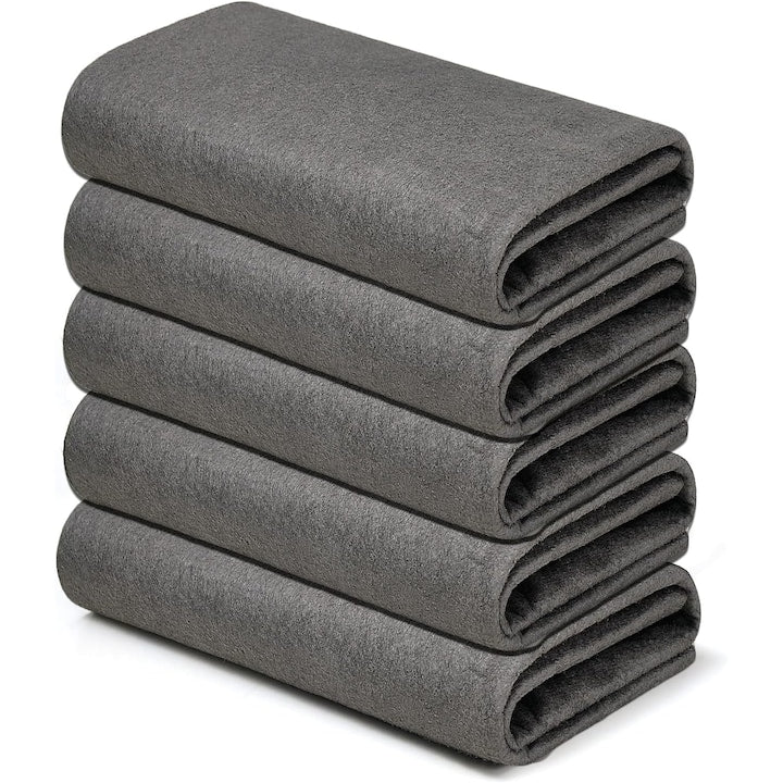Set 5 lavete magice microfibra awwaline gri ideale pentru geamuri bucatarie baie masina material microfibra 30 x 30 cm curatare fara urme zgarieturi sau scame