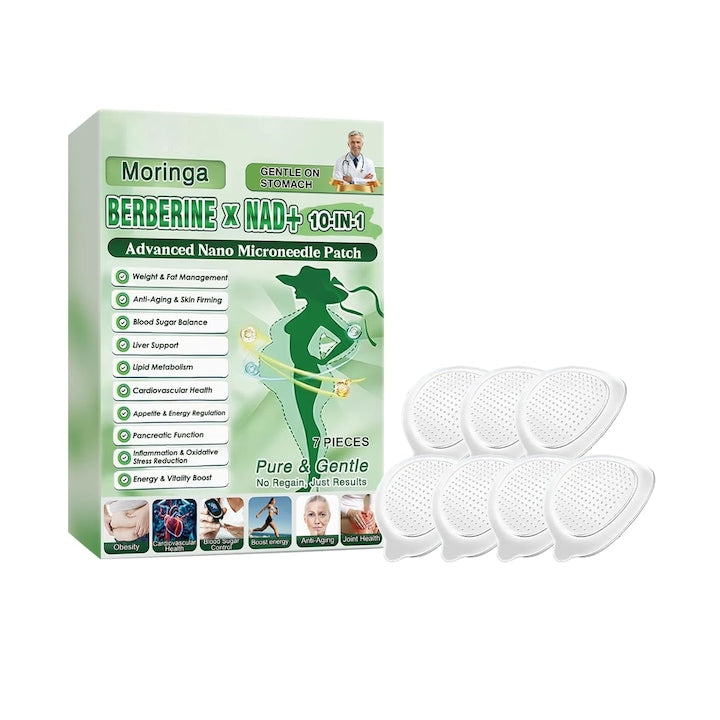 Plasturi moringa berberina 10 in 1 formula blanda unisex 5x7cm