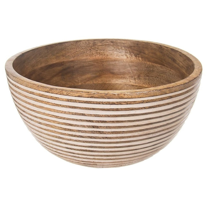 Bol Din Lemn Orion Mango 3 L 25x25x12.5 cm Realizat Din Lemn Exotic De Mango Rezistent La Umiditate Si Deformari Culori Naturale Nu Este Potrivit Pentru Spalarea In Masina De Spalat Vase Design Decorativ Maro