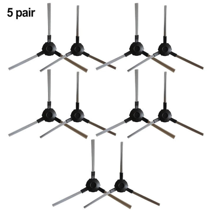 Perie laterala aspirator robot YANYXR BCS3160627 compatibila cu RobZone Duoro/X-Clean ABS+nylon negru perii 56 mm set 5 perechi