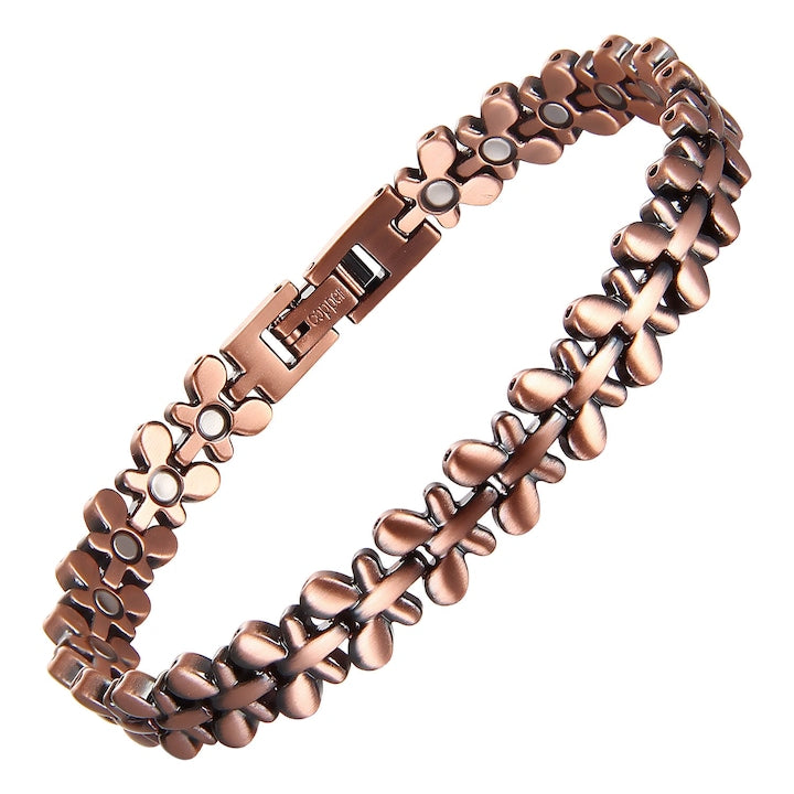 XTERRA - Magnetic copper bracelet 99.99% Model VS716 210x9x3 mm Neodymium magnets versatile adapts to any wrist