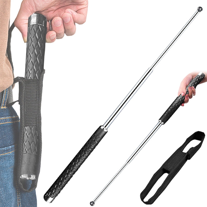 Juksun telescopic baton, durable, foldable, black, 66x3cm
