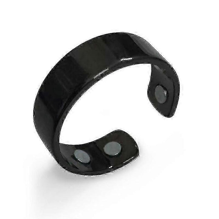 Inel magnetic ajustabil negru set 1 buc.