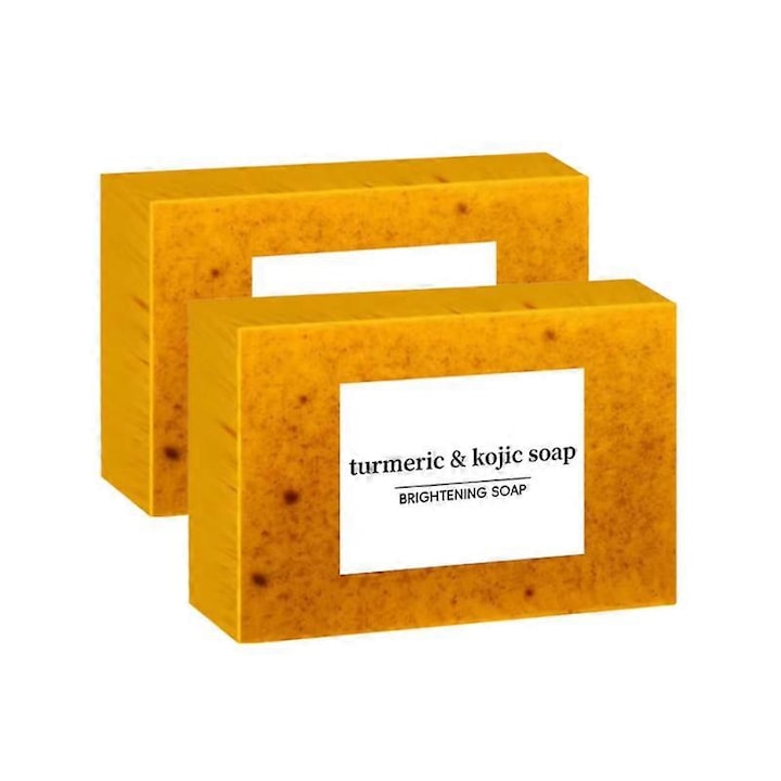Sapun de fata cu turmeric si acid kojic 100g pentru luminozitate si curatarea acneei