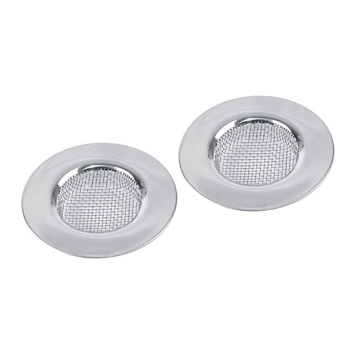 Set 2 Site Pentru Chiuveta Orion 3.8x7.5 cm Inox Usor De Curatat Protectie Sifon Eficient Universal Materiale De Inalta Calitate Argintiu