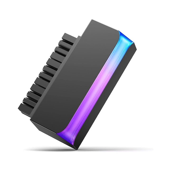Adaptor ATX 24 Pin 90 Grade Rqiurpn Led ARGB Negru