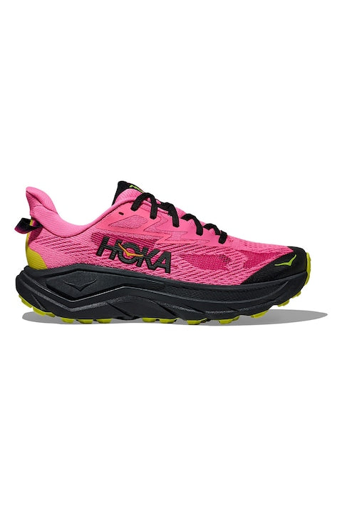 Hoka - Pantofi din plasa Challenger 8 pentru alergare pe teren accidentat Negru/Roz 12 rate cu 0% dobândă
