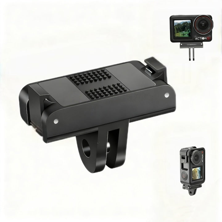 Prindere Magnetică Rapidă Pentru DJI Osmo Action Suport cu Gheare Duble Design Ușor Negru