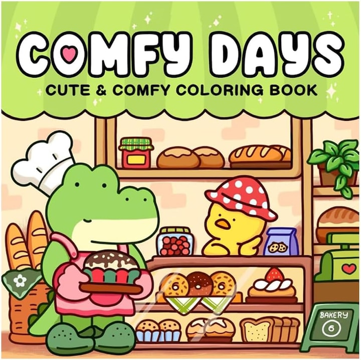 Carte de Colorat Comfy Days Coperta Cartonata Desene amuzante si relaxante pentru toate varstele