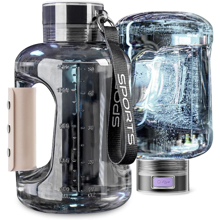 Cana filtranta WALALLA generator apa hidrogenata capacitate 1.5L concentratie 2500ppb gri
