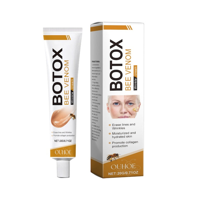 Crema cu venin de albine si Botox - Indepartarea ridurilor si fermitatea hidratarea liftingul si recuperarea - Toate tipurile de ten - Crema anti-imbatranire cu venin de albine