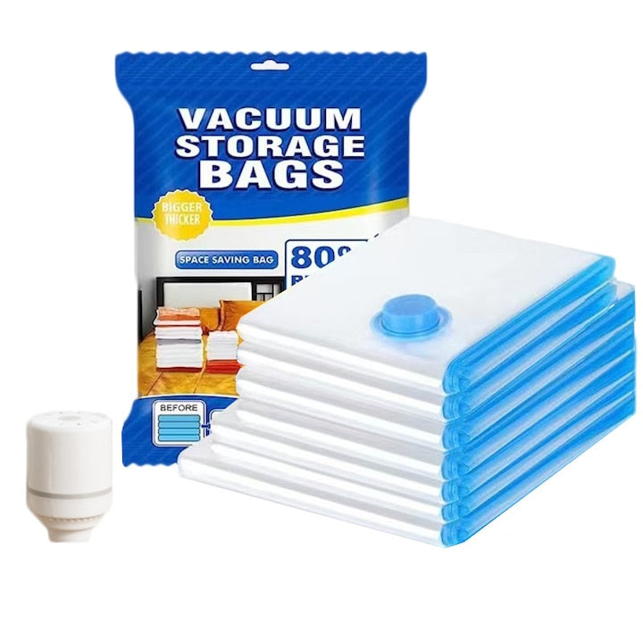 Vacuum Storage Bags with Electric Pump, 8-Pack, Clothing and Shoe Organizers, Vacuum Seal Bags for Clothes, Space Saver Bags with Pump, Vacuum Seal Storage Bags for Clothes, Comforters, Blankets, Bedding