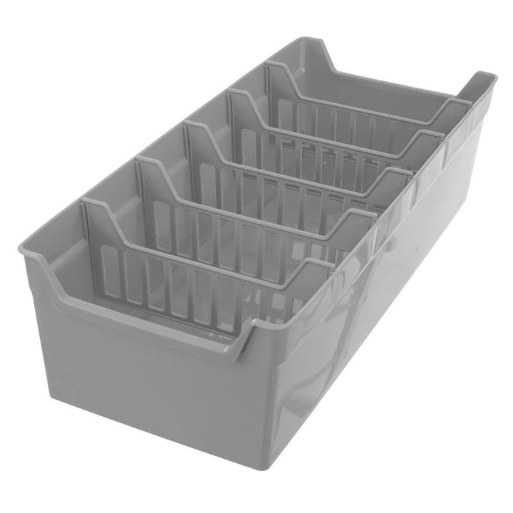 Suport Organizator Condimente Orion 6 Compartimente 30x13x8 cm Plastic Gri