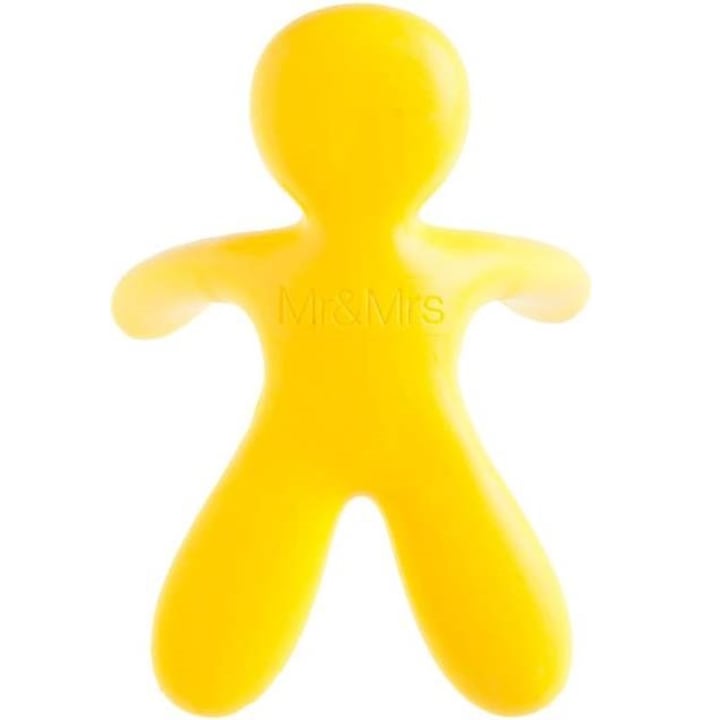 Mr&Mrs Car Air Freshener Vanilla 7.5x6cm Yellow