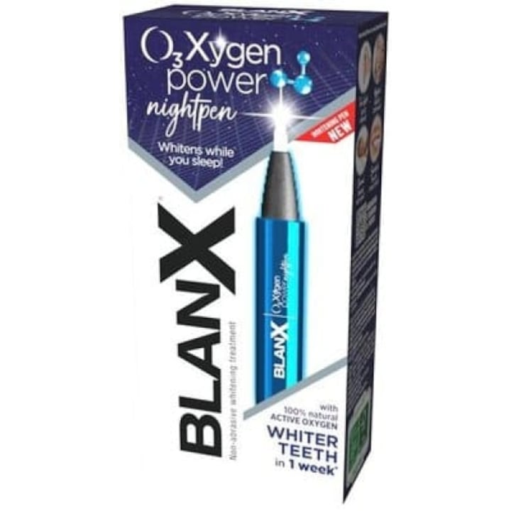 Blanx O3Xygen Power NightPen Teeth Whitening Pen, overnight effect, 1 pc.