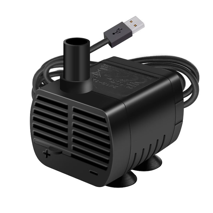 Mini pompa 220v submersibila 200 l/h 3W USB Negru