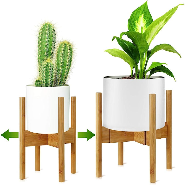 WALALLA Flower Pot Stand, Wood, Natural