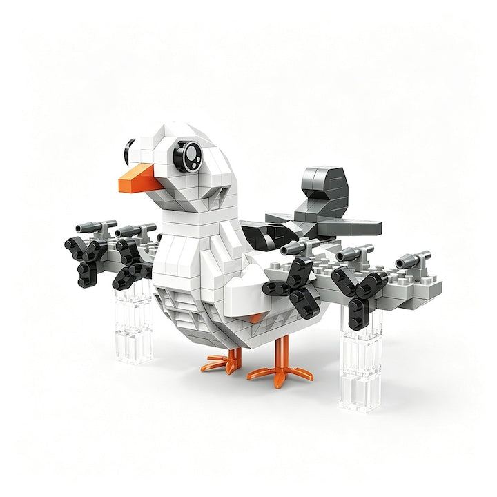 Big Goose Bomber Mini Plane Building Set Creative Blocks ~200 Pieces 10x12x8 cm for Teens and Adults